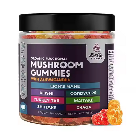 AYA Wellness Mushroom Gummies with Ashwaganda